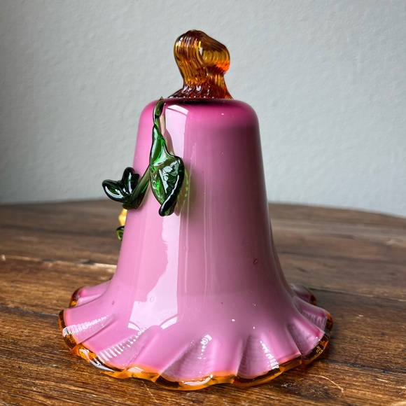 Antique 19th Century Victorian Stevens and Williams Glass Bell - Picture 6 of 8